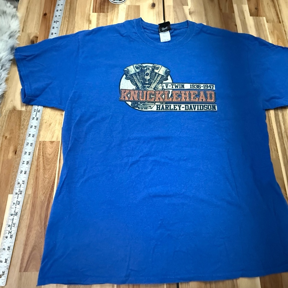 Harley-Davidson‎ Knucklehead Blue Tee